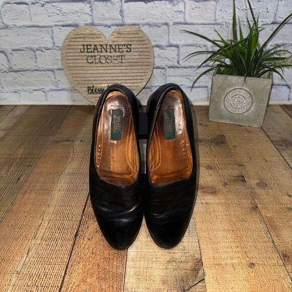 Zelli Mens Size 10 N Leather Black Loafers Shoes Hand Crafted in Italy - Picture 13 of 16